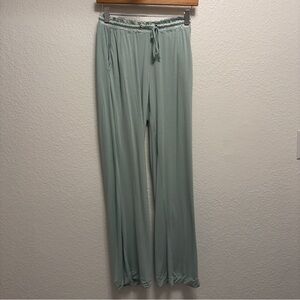 FacePlant dreams Bamboo lounge sleep pants women’s Small mint with pockets
